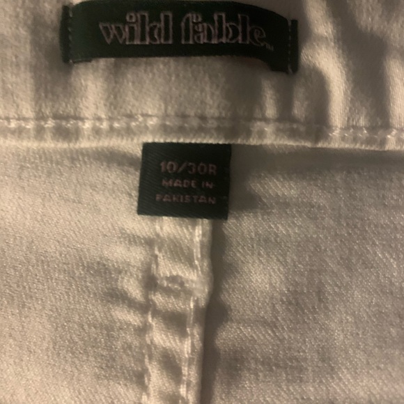 Wild Fable white denim highest rise shorts - Picture 4 of 5